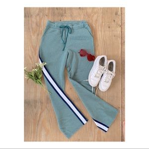 Wide leg cotton pants